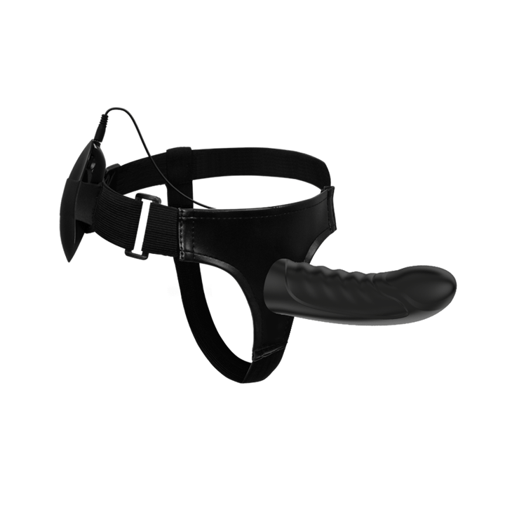 Страпон Pretty Love Strap-On Harness Vibrating Black 6603BW0490 Страпон Pretty Love Strap-On Harness Vibrating Black 6603BW0490