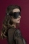 Маска на очі із заклепками Feral Feelings - Blindfold Mask, натуральна шкіра, чорна (SO3415) 0
