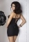 Пеньюар із мереживом Passion Zoja Chemise, black 2