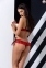 Комплект білизни CHERRY SET OpenBra red L/XL - Passion Exclusive: відкритий ліф, трусики-спідничка (PS25507) 0