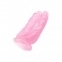 Подвійний фаллоімітатор Hi-Rubber, Pink (CH14376) 1