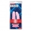 Подвійний фаллоімітатор Hi-Rubber, Pink (CH14376) 2
