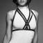 Портупея Bijoux Indiscrets MAZE - Halter Bra Harness Black (SO2683) 6