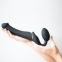 Безремневой страпон Strap-On-Me VIBRATING Black M (SO3354) 0