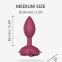 Силіконова анальна пробка Love To Love OPEN ROSES M SIZE - PLUM STAR (SO5984) 3
