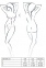 Комплект білизни ORIHIME SET white L/XL - Passion: стрепи: ліф та трусики (EL16407) 0