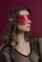 Маска на очі Feral Feelings - Blindfold Mask, натуральна шкіра, червона (SO3413) 2