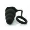 Анальна плаг з вібрацією Black Silicone (810323) 0