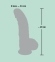 Фалоімітатор з мошонкою Medical Silicone Dildo, 20х3,4 см 4