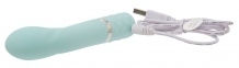 Розкішний вібратор PILLOW TALK - Racy Teal з кристалом Swarovski 4