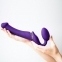 Безремневой страпон з вібрацією Strap-On-Me Vibrating Violet M діаметр 3,3 см (SO3825) 3