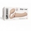 Безременевий страпон з вібрацією Strap-On-Me Vibrating Flesh L, діаметр 3,7 см (SO3828) 4