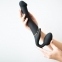 Безремневой страпон з вібрацією Strap-On-Me Vibrating Black L, діаметр 3,7 см (SO3829) 2