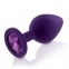 Набір анальних пробок з кристалом Rianne S: Booty Plug Set Purple, 2,7 см, 3,5 см, 4,1 см (SO3908) 2