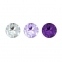 Набір анальних пробок з кристалом Rianne S: Booty Plug Set Purple, 2,7 см, 3,5 см, 4,1 см (SO3908) 5