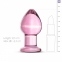 Рожева анальна пробка з скла Gildo Pink Glass Buttplug No. 27 (SO4421) 0