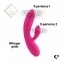 Гнучкий вібратор кролик з двома моторами FeelzToys Lea Rabbit Vibrator Rubine Red (SO4432) 2