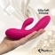 Гнучкий вібратор кролик з двома моторами FeelzToys Lea Rabbit Vibrator Rubine Red (SO4432) 5