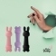 Міні-вібратор FeelzToys Mister Bunny Black з двома насадками (SO4438) 1