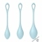 Набір йоні намистин Satisfyer Yoni Power 2 Light Blue, діаметр 2-2,5-3см, вага 22-44-73гр (SO5548) 2