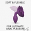 Анальна пробка Love To Love OPEN ROSES S SIZE - PURPLE RAIN (SO5985) 0