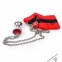 Наручники з металевою анальною пробкою Art of Sex Handcuffs with Metal Anal Plug size M Red (SO6182) 0