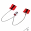 Наручники з металевою анальною пробкою Art of Sex Handcuffs with Metal Anal Plug size M Red (SO6182) 1