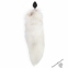 Силіконова анальна пробка з хвостом з натурального хутра Art of Sex size M White fox (SO6187) 1