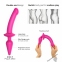 Анальна пробка з ділдо Strap-On-Me SWITCH PLUG-IN SEMI-REALISTIC DILDO FUCHSIA - L (SO6829) 4