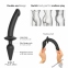 Анальна пробка з ділдо Strap-On-Me SWITCH PLUG-IN SEMI-REALISTIC DILDO BLACK - XXL (SO6831) 2