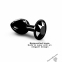 Металева анальна пробка із прикрасою у вигляді кристалу Dorcel - Diamond Plug BLACK S (SO7808) 5