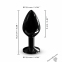 Металева анальна пробка із прикрасою у вигляді кристалу Dorcel - Diamond Plug BLACK M (SO7809) 1