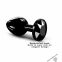 Металева анальна пробка із прикрасою у вигляді кристалу Dorcel - Diamond Plug BLACK M (SO7809) 5