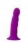 Фалоімітатор Термоактивний SOLID LOVE RIBBED PURPLE, 18х4 см (DT21703) 2