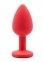 Анальна пробка Red Silicone Light Blue, M (820122) 2