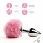 Анальна пробка FeelzToys - Bunny Tails Butt Plug Pink (SO5061) 0