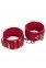 Оковы Leather Dominant Leg Cuffs, red (BR-280155) 0
