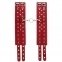 Оковы Leather Double Fix Leg Cuffs, red (KVL-280191) 0