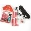 Страпон Doc Johnson Vac-U-Lock - Crystal Jellies Set 3