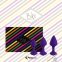 Набір силіконових анальних пробок FeelzToys - Bibi Butt Plug Set 3 pcs Purple (SO5064) 0