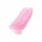 Подвійний фаллоімітатор Hi-Rubber, Pink (CH14376) 1