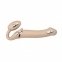Безремневой страпон Strap-On-Me VIBRATING Flesh M (SO3355) 6