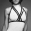 Портупея Bijoux Indiscrets MAZE - Halter Bra Harness Black (SO2683) 6