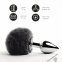 Анальна пробка FeelzToys - Bunny Tails Butt Plug Black (SO5063) 1