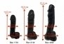 Крафтове мило-член із присоскою Чистий Кайф Black size XL 0