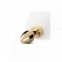 Анальна пробка з хвостиком, Gold White, S (810206) 0