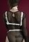 Портупея на груди Feral Feelings - Harness Bra, ліф, натуральна шкіра, колір білий (SO3438) 0