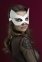 Маска кішечки Feral Feelings - Kitten Mask, натуральна шкіра, біла (SO3411) 0