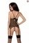 Корсет з пажами MELANIA CORSET black XXL/XXXL - Passion, трусики, напівпрозорий (EL16309) 2
