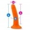 Фалоімітатор NEO 6INCH DUAL DENSITY COCK NEON ORANGE (T331018) 2